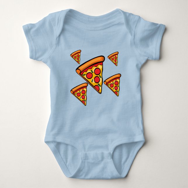 Body Para Bebê Pizza Sexta-Design - Bebê Jersey Bodycase (Frente)