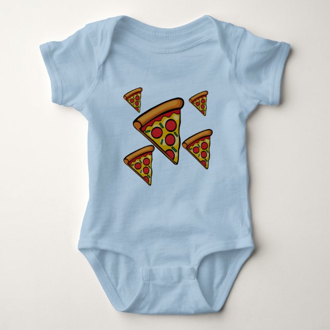 Body Para Bebê Pizza Sexta-Design - Bebê Jersey Bodycase (Frente)