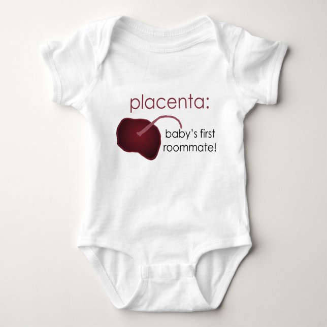 Body Para Bebê Placenta! (Frente)