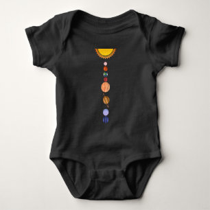 Body Para Bebê Planetas do Sistema Solar