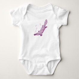 Body Para Bebê Platypus mauve baby creeper/t-shirt