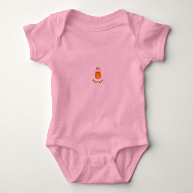 Body Para Bebê Playera de Bebé con Logo Sol Brillo Sola | Camiset (Frente)