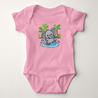 Body Para Bebê Playful Little Elephant Splash