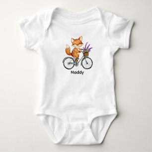 Body Para Bebê Playland Fox Riding Bike