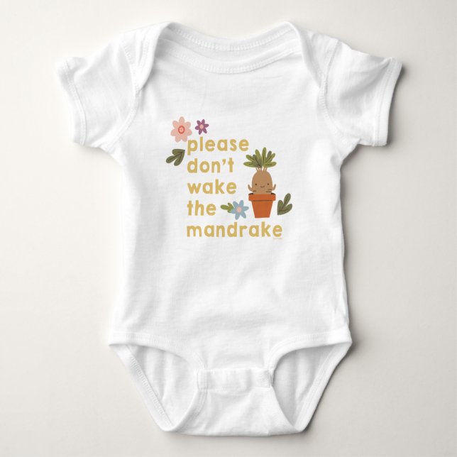 Body Para Bebê Please Don't Wake The Mandrake (Frente)
