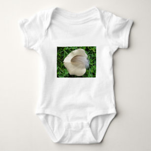 Body Para Bebê Pluma Hellbraune em folha hellbeigem beige claro