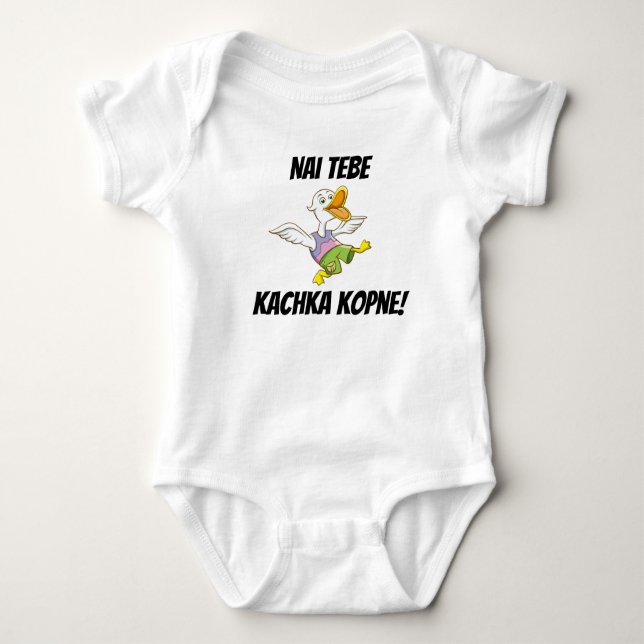 Body Para Bebê Pode você ser retrocedido pelo pato! Romper (Frente)