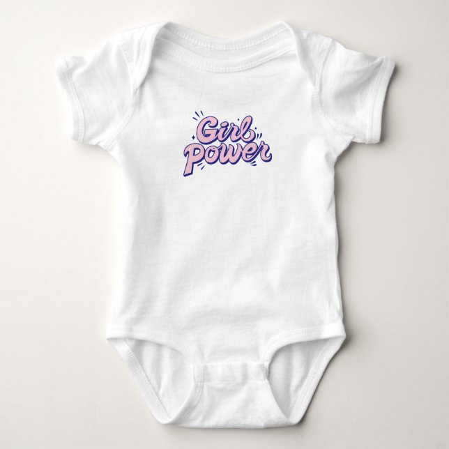 Body Para Bebê Poder da Menina (Frente)