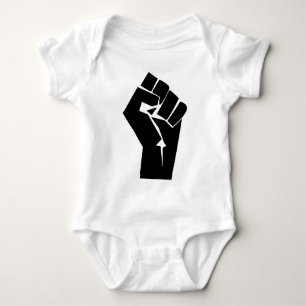 Body Para Bebê Poder preto
