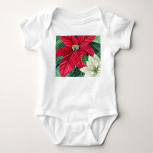 Body Para Bebê Poinsettia