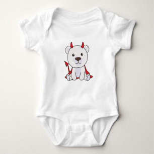 Body Para Bebê Polar Bear Halloween Feiticeiras do Diabo Bonito