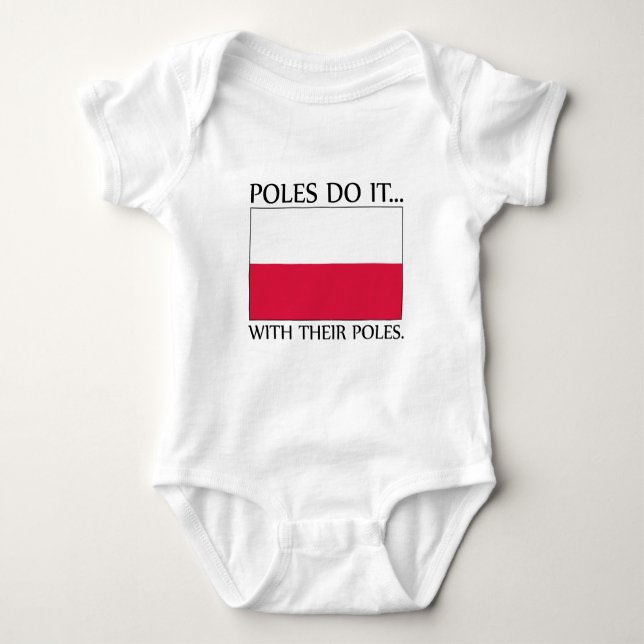 Body Para Bebê Poles Fazem... Com Os Seus Pólos (Frente)