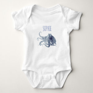 Body Para Bebê Polvo minimalista giro