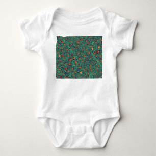Body Para Bebê Pomar Rico: Padrão de Árvore Vintage.