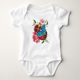Body Para Bebê Pomegranato e Luna Mama Sexo Neutro Onsie