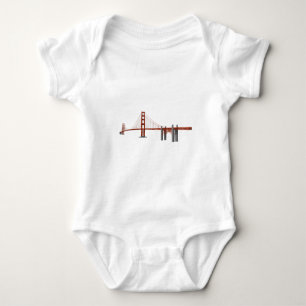 Body Para Bebê Ponte da porta do ouro: Modelo 3D: