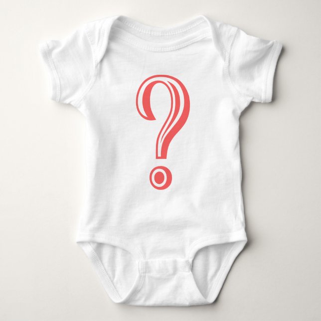 Body Para Bebê Ponto de interrogação desmarcado (Frente)