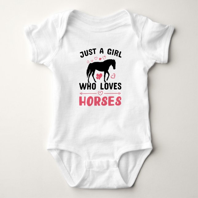 Body Para Bebê Pony Cowgirl Princess Equestrian Western Horse (Frente)