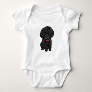 Body Para Bebê Poodle Miniatura ou Brinquedo - Preto 1