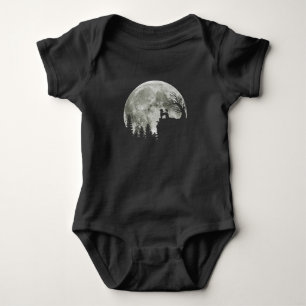 Body Para Bebê Poodle Na Montanha Halloween Gift Para Poodle Love