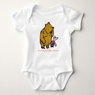 Body Para Bebê Pooh e Piglet