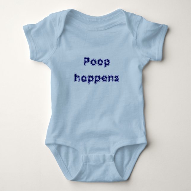 Body Para Bebê Poop acontece (Frente)