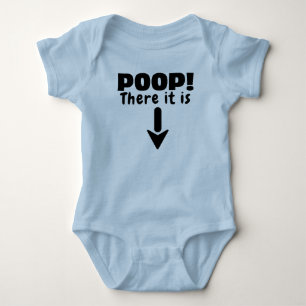 Body Para Bebê Poop Ali está