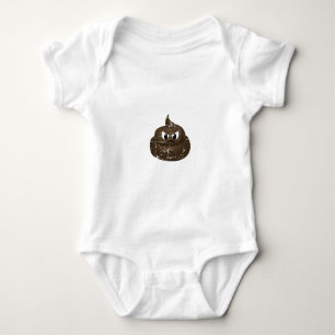 Body Para Bebê Poop de desenho animado irritado