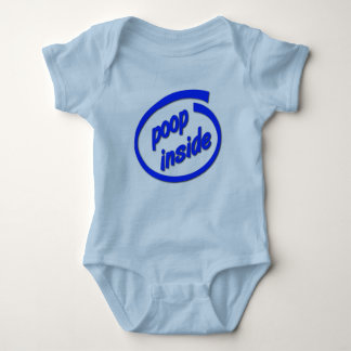 Body Para Bebê Poop Inside Engraçado Bebê Infante Romper