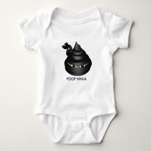 Body Para Bebê Poop Ninja Baby Bodysuit