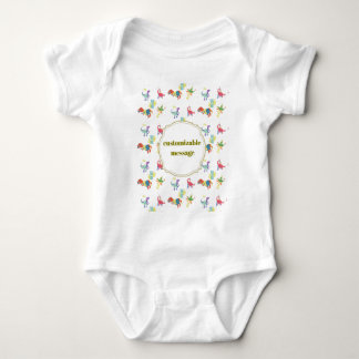 Body Para Bebê Pop Kanji Dinosaur
