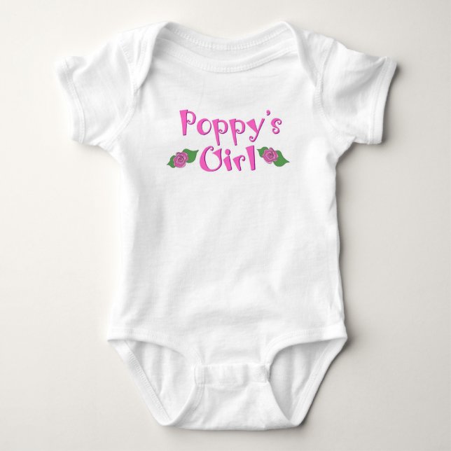 Body Para Bebê Poppy's Girl (Frente)
