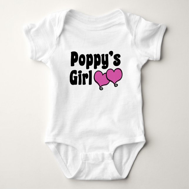 Body Para Bebê Poppy's Girl (Frente)