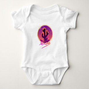 BODY PARA BEBÊ PÔR DO SOL CACTO NEON