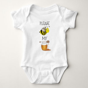 Body Para Bebê Por Favor, Amo Meu Bumblebee De Mel