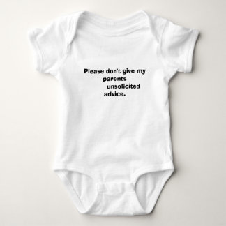 Body Para Bebê Por favor não dê meus pais          unsolicit…