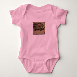 Body Para Bebê Porco