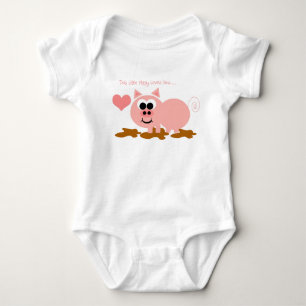 Body Para Bebê Porco pequeno Onsie