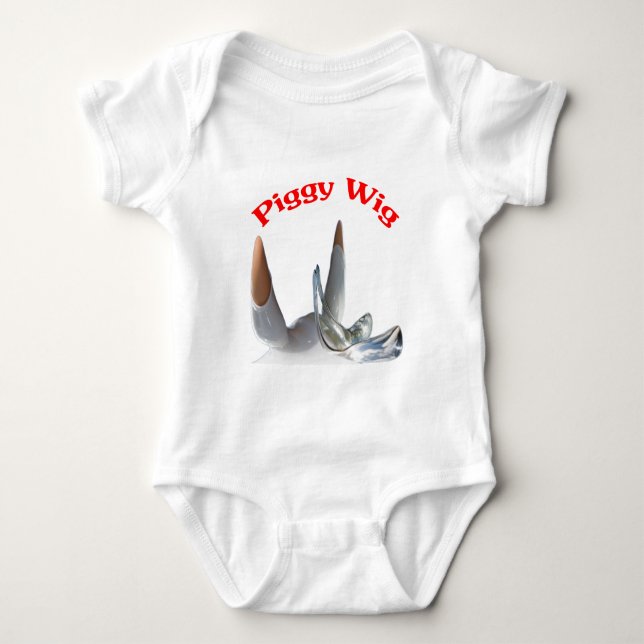 Body Para Bebê Porco Wiggy (Frente)