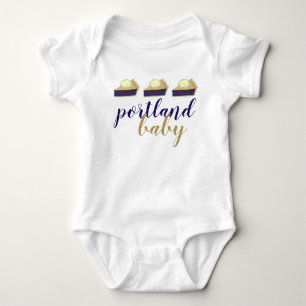 Body Para Bebê Portland Baby Oregon Marionberry Berry Pie Slice