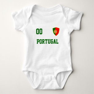 Body Para Bebê Portugal Custom Name & Number Jersey