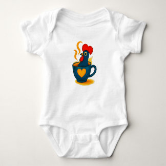 Body Para Bebê Portuguese Galo de Barcelos Coffee Baby Bodysuit –