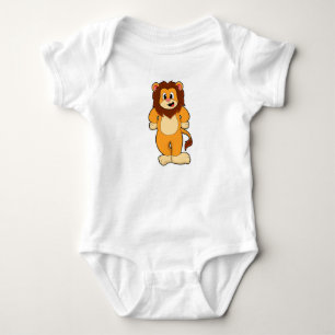 Body Para Bebê Posição do leão