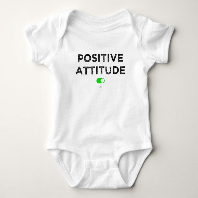 Body Para Bebê Positiva atitude - Body bebé (Frente)