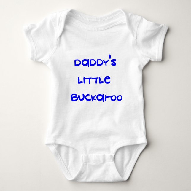 Body Para Bebê Pouco Buckaroo do pai (Frente)