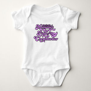 Body Para Bebê Pouco Chestburster da mamã, roxo no estilo dos