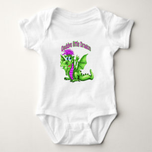 Body Para Bebê Pouco dragão do pai