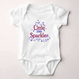 Body Para Bebê Pouco t-shirt do Sparkler