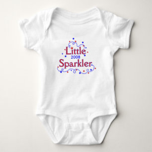 Body Para Bebê Pouco t-shirt do Sparkler