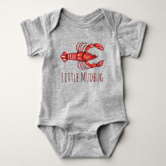 Body Para Bebê Poucos lagostins de Mudbug Cajun